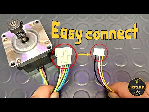 How to connect Stepper motor with 6 wires to 4 wire driver / controller