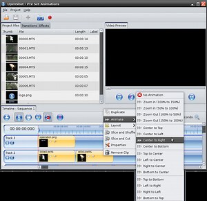 Rotate an image in openshot video editor