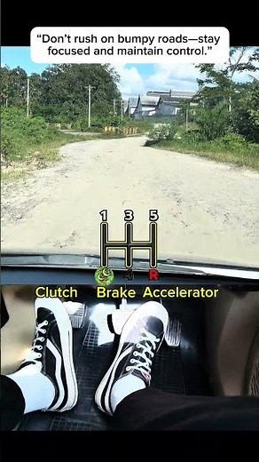 Don’t rush on bumpy roads—stay focused and maintain control.
