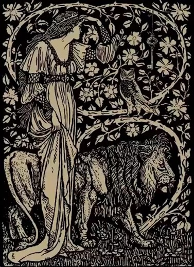 Recreating Walter Crane’s Faerie Queen Vintage Book Cover Art Timelapse