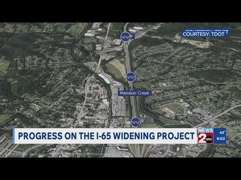 Progress on the I-65 widening project