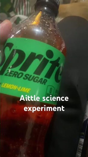 A little science experiment to ser the color change of the sprite #homemadesprite