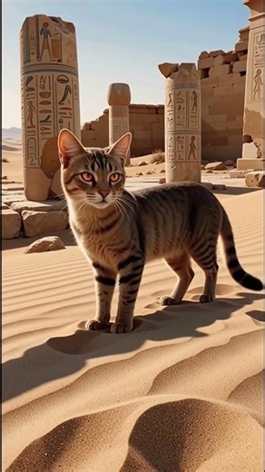 The Sacred Cat of Egypt 🇪🇬🐾 #cat