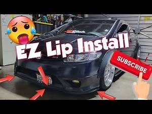 How to: Install EZ Lip on Any Front Bumper (8th Gen Civic Si)