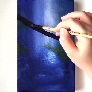 12K views · 359 reactions | How to paint a Glass lamp hanging on a Cherry blossom tree / Acrylic Painting | Acrylic Painting Techniques | Facebook