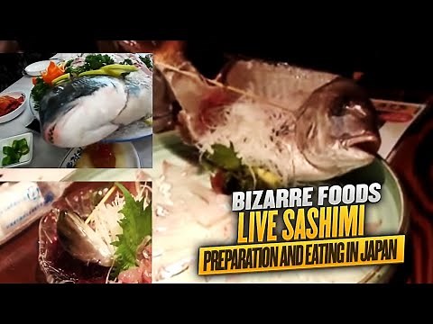 Bizarre Foods - Live Sashimi Preparation and Eating in Japan