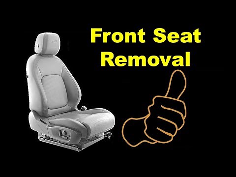 ANY Car Front Seat Removal | How To Remove Front Seats From a Car