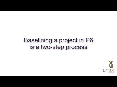 How to Create and Assign a Baseline in Primavera P6