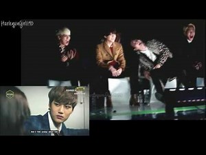 131114 EXO drama VCR @ Melon Awards 2013 - SHINee reaction (SPLIT SCREEN)