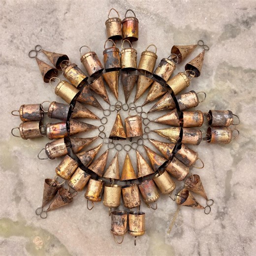 Vintage Small Brass Bells Antique Cow Bell Decor, Small Rustic Iron Bells, Shabby Chic Farmhouse Decor, Housewarming Gift - Etsy