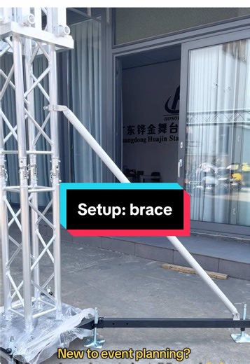 New to event planning? Come learn how to install Brace!😍😍😍 #stagetruss #weddingevents #trusssystem #eventplanners #foryou