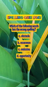 22 reactions · 3 comments | Spelling Quiz #143. #spellingbee #spelling #spellingchallenge #spellingbeechallenge #learnenglish #learningisfun #learning #learnsomethingnew | Learn English | Facebook