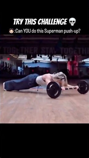 Can you do this SUPERMAN push-up?💀😳#challenge #viralshort #gymbro #fitness #workoutchallenge