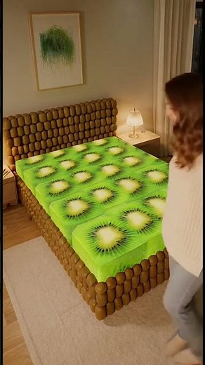 ASMR Fruit Beds Compilation 🍎🥝❤️ Sleeping on Apple, Kiwi & Pomegranate Beds