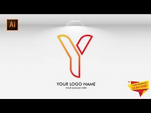 Letter Y Logo Design | Illustrator Tutorial | How to make logo design in Adobe Illustrator CC
