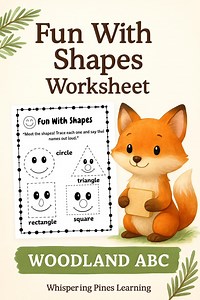 Preschool Shapes Tracing Worksheet | Circle, Triangle, Square Activity - Etsy Canada