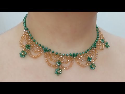 Necklace Making | Beaded Jewellery Making ‪@Jewelry.Crystals‬ #necklace #necklaces #jewelry #shorts