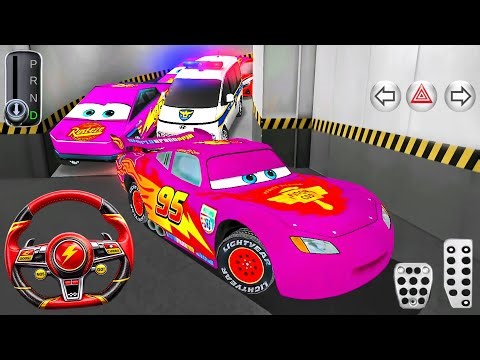 Mcqueen 3D Driving Class in Train Golden - Android GamePlay #10