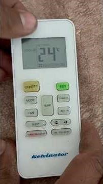 Kelvinator Inverter AC Remote Demo in Hindi | Full Button Settings | Raza Refrigeration #Shorts