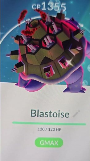 Shiny Gmax Blastoise In Pokemon Go