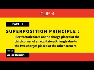 Principle of superposition of electrostatic forces: Clip -4