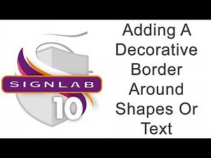 Adding A Decorative Border Around Shapes Or Text