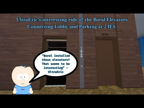 Interesting Boral Traction Lobby/Parking Elevator at 2 IES - ROBLOX City