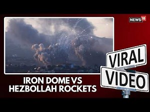 Iron Dome Intercept Hezbollah Rockets As Explosions Light Up Israel’s Night Sky | Iran-Israel | N18G