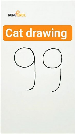How to draw cat | Easy cat drawing | #easydrawing #art #drawing