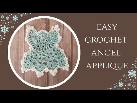CROCHET ANGEL APPLIQUE