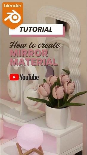 Want to make a mirror material in Blender 3D in under 10 seconds? 🪞✨