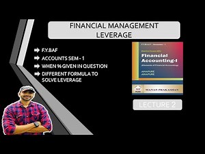#2 FYBAF Leverage Analysis (Introduction) ~ Financial Management (FM) B.Com/M.Com/CA/CS/CMA