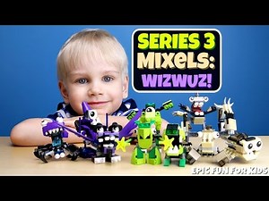 LEGO Mixels Series 3: WIZWUZ Time Lapse Build with Stop Motion Nixel Attack!