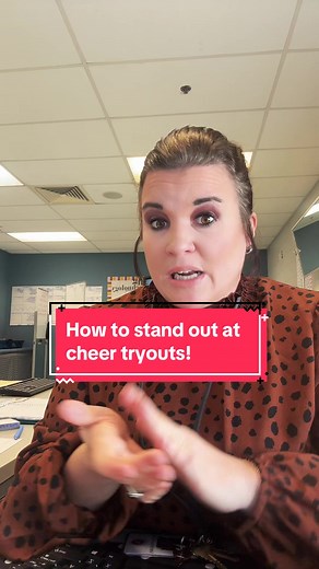 How to stand out at cheer tryouts! #cheer #cheerleading #cheerleader #tryout #prep #highschool #middleschool #college #coach #cheercoach
