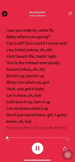 Austin Mahone - Say Something | Lyrics Video