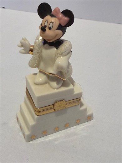 Lenox Minnie Mouse Trinket Box Disney Porcelain Gold Trimmed Figurine Vintage Disney Collectible Jewelry Box Fancy Minnie Mouse Gift - Etsy