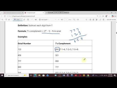16-Octal Complement | 7's Complement, 8's Complement