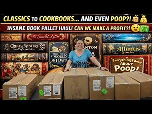 Classics to Cookbooks...And even Poop?! Insane book pallet Haul! Can ee make a profit?