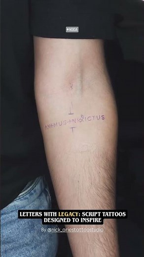 Inspiring Script Tattoo ✨ | Meaningful Tattoo Idea for First-Timers | Viral Tattoo Design 2025