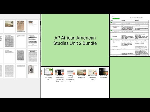 AP African American Studies Lesson Plans Unit 2