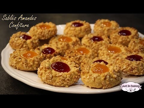 Recette de Biscuits aux Amandes et à la Confiture