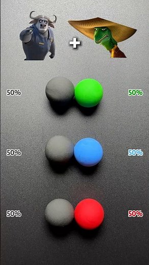 Zootopia Chief Bogo mixed with other animals#zootopia2 #colormixing #satisfying #sharkzhan