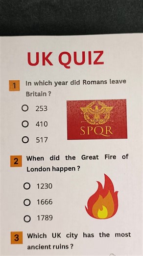 Quiz on UK History Facts and Trivia