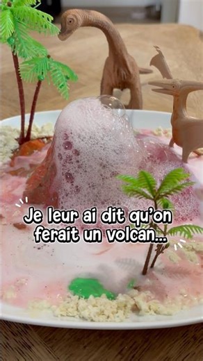 On a fait un volcan à la maison 🌋