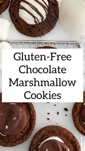 Gluten-Free Chocolate Marshmallow Cookies! ☃️Type “RECIPE” in the comments and I’ll send you a link to the recipe! Make sure you’re following @meaningfuleats and check your inbox/message requests! Or check it out here: https://meaningfuleats.com/gluten-free-chocolate-marshmallow-cookies/ #glutenfree #christmasbaking #chocolatecookies | Meaningful Eats