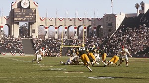 A jetpack halftime show?! Exactly 55 years ago at the LA Coliseum... Super Bowl I between The Kansas City Chiefs & Green Bay Packers! (via NFL Throwback) | NFL