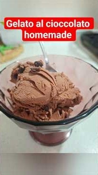 Gelato al cioccolato homemade