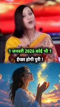 1 जनवरी 2026 कोई भी 1 ईच्छा होगी पुरी ! #shorts #bhavnaupadhyay #shots #podcast #astrology #facts