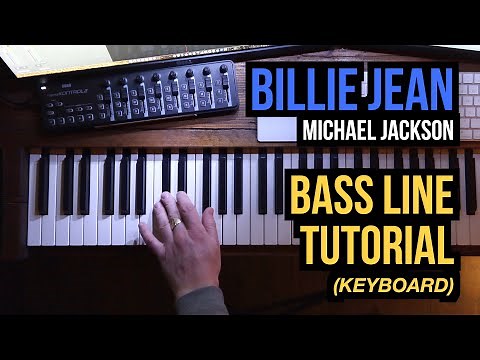 Billie Jean - (Michael Jackson) | BASS LINE TUTORIAL (keyboard)
