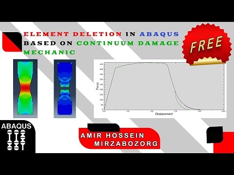 Element Deletion in Abaqus based on Continuum Damage Mechanics